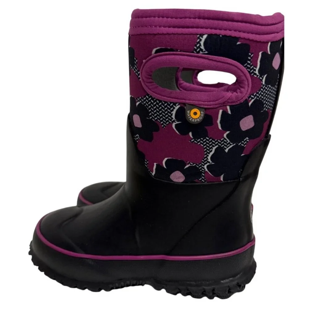 BOGS K Grasp C Petal Waterproof Boot Bloom Waterproof Max-Wick Infant Size 8